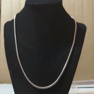Silver tone costume chain